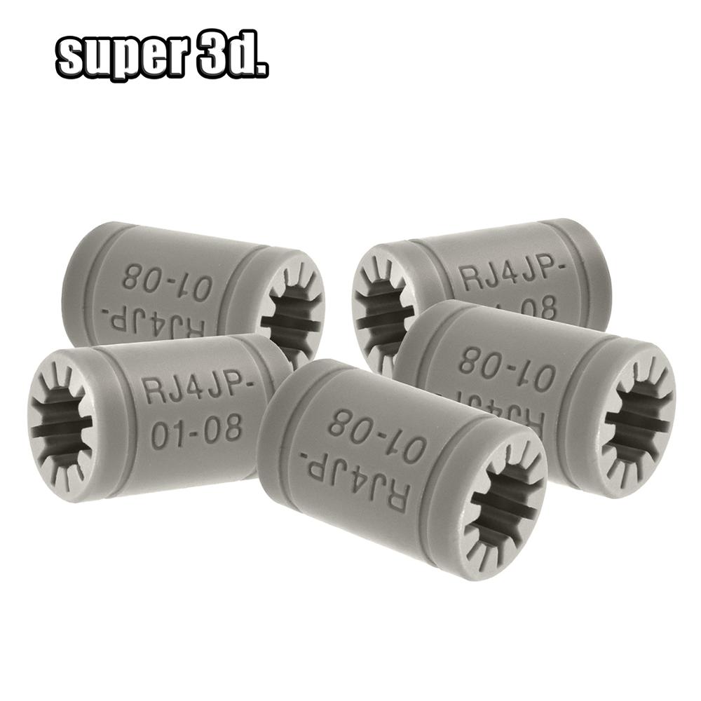 RJ4JP-01-08 Solid Polymer Igus Drylin LM8UU linear Bearing 8mm shaft For Anet A8 Prusa i3 Reprap 3d Printer parts