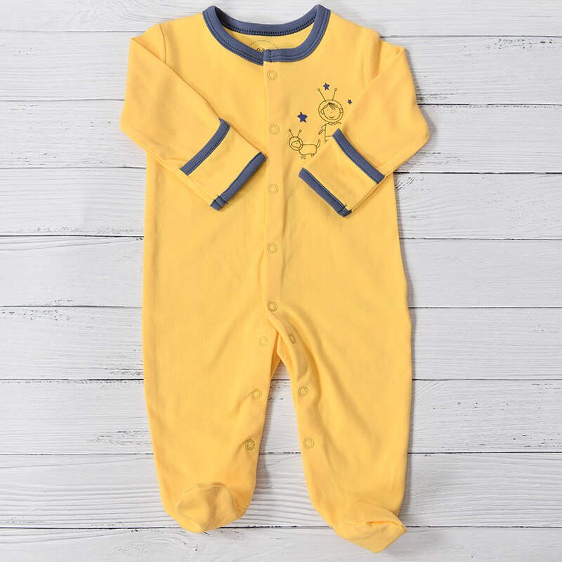 (3 Stuks/set) baby Rompertjes Kleding Voor Baby Pasgeboren Baby Jongen En Najaar Lange Mouwen Footies Kleding Pak