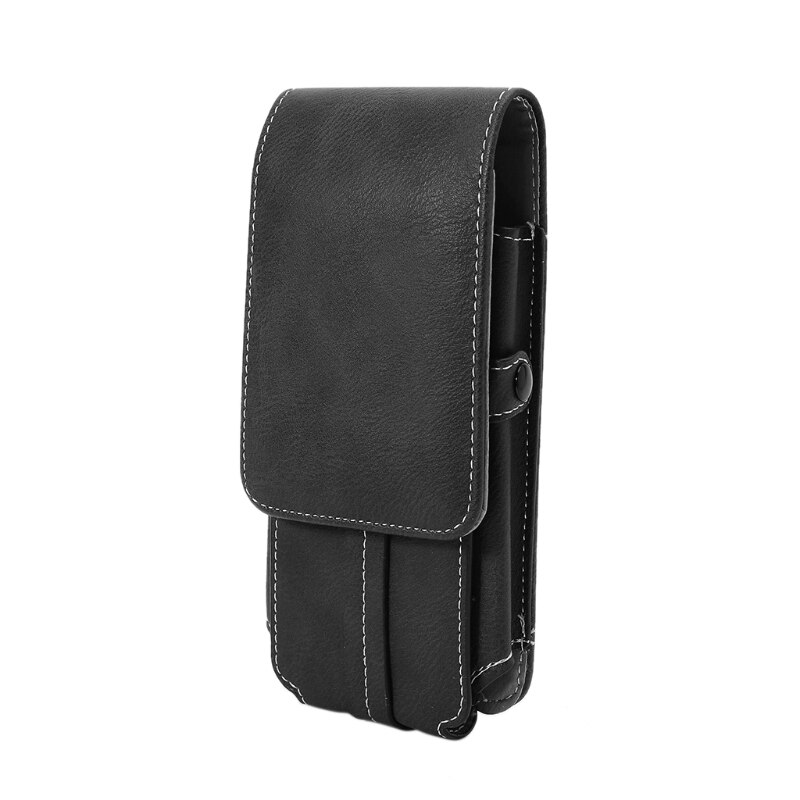 Cinto de cintura masculina saco de telefone cintura flip bolsos de couro moeda cartões de banco titular caso de armazenamento para o esporte ao ar livre