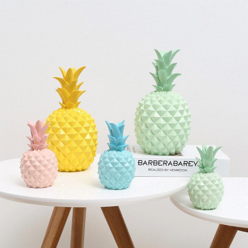 Nordic Home Decoration Resin Sculpture Room Decoration Pineapple Fruit Statue Restaurant Table Decoration Modern Crafts