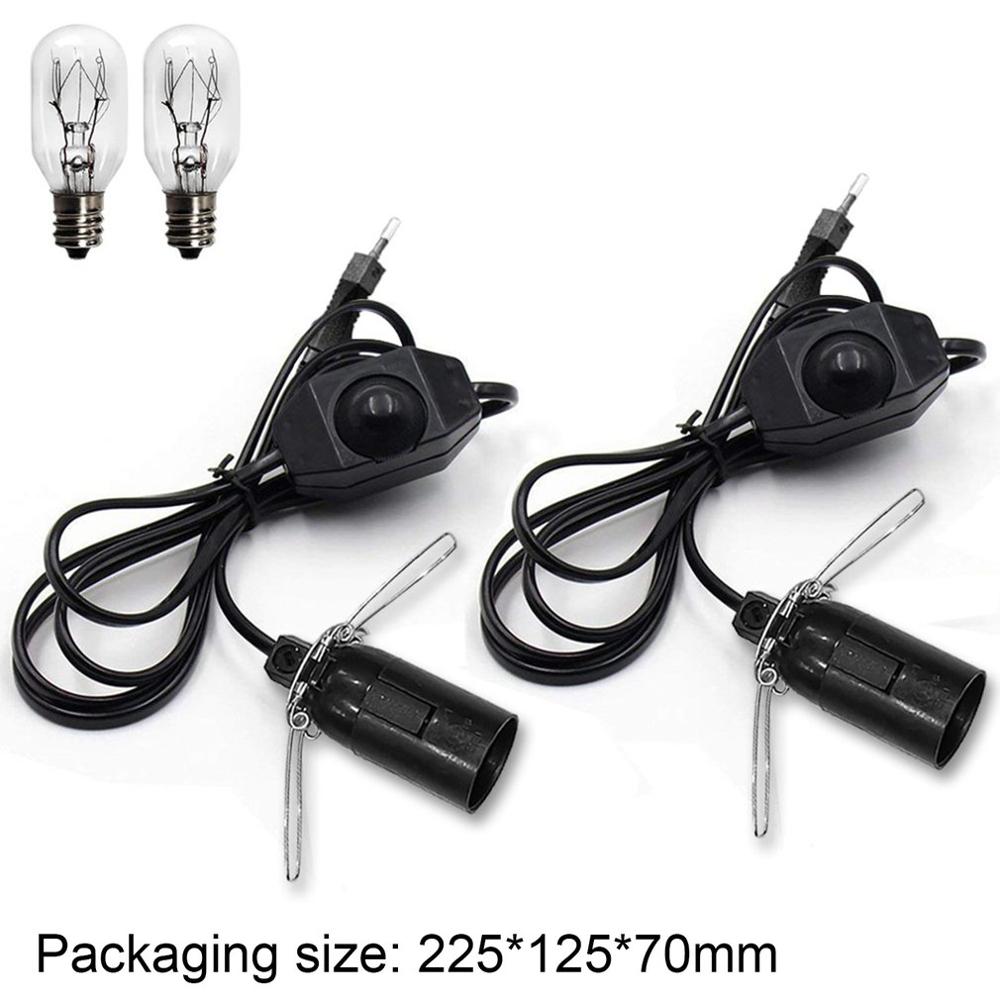 2pcs Salt Lamp Wire And Bulb Himalayan Salt Lamp Replacement Controler Line With Dimmer Switch Original Bulb Replacement Parts