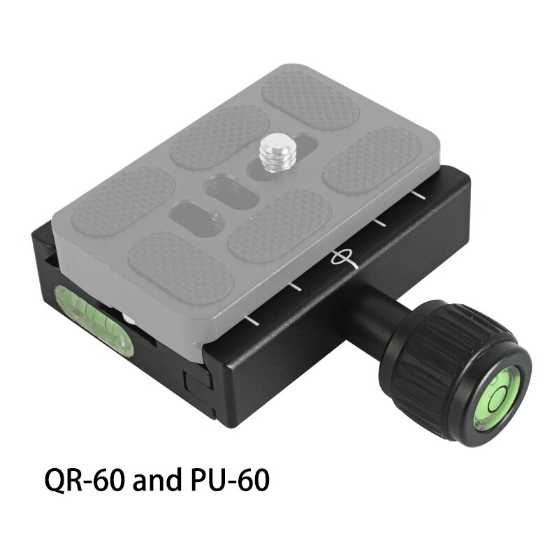 Bexin alta qualidade 60mm braçadeira de fixação + qr60 tripé placa liberação rápida para compatível arca swiss tripé bola cabeça