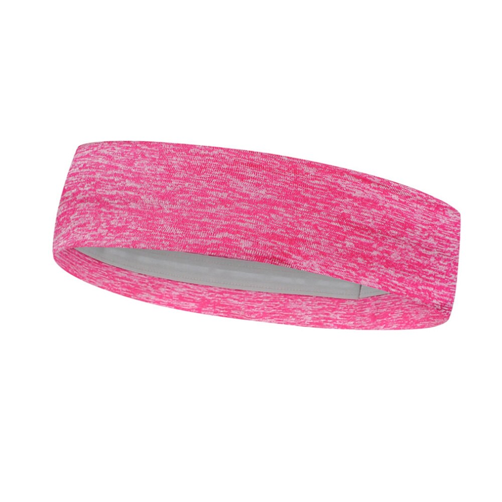6 farver absorberende sportssvede pandebånd svedbånd til mænd og kvinder yoga hårbånd hoved svedbånd sportssikkerhed: Lyserød