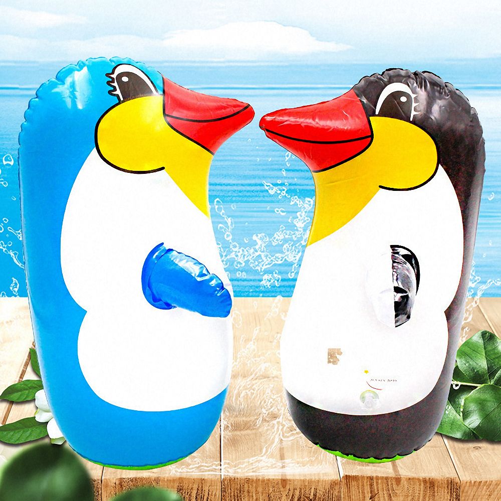 Inflatable Toys 36cm Penguin Children Swimming Pool Beach Party Decor Toy Outdoor Supplies Water Inflated PVC Animal Balloons