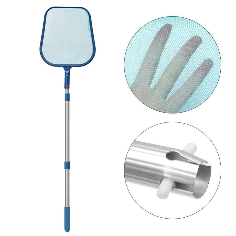 Simbassäng nät blad skummare med teleskopisk pol intex pooler och spa plast