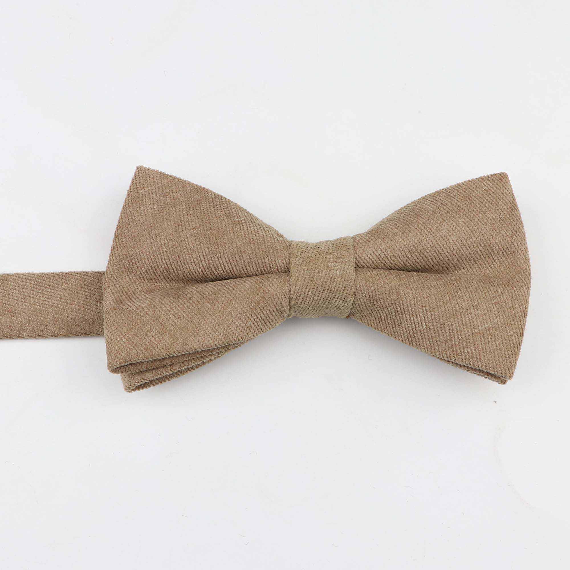 Nœud papillon en microdaim doux pour homme, couleur unie, Flexible, lisse, mat, motif décoratif, en coton: 5