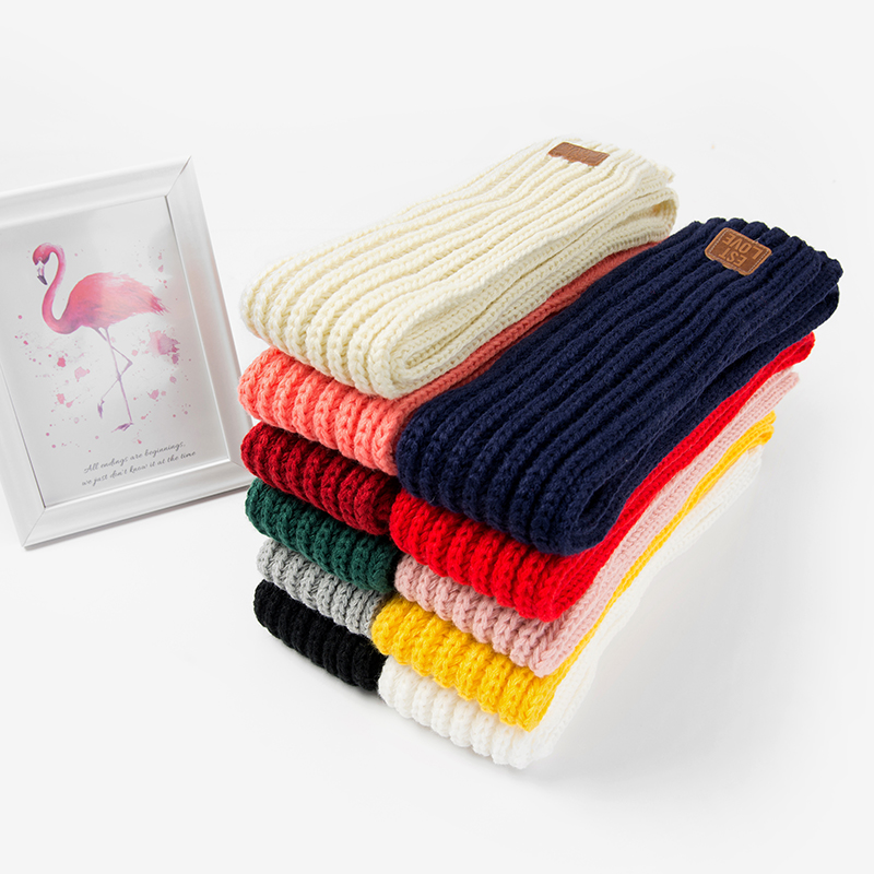 garçons filles hiver écharpe enfants pompon bébé écharpe cou plus écharpes tricot laine foulard