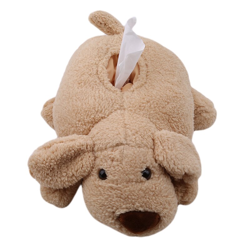 Novelty Napkin Holder Cute Teddy Plush Doll Tissue Box Cover Dispenser