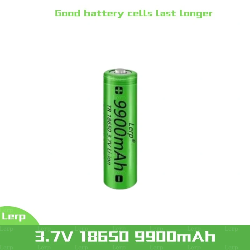 18650，3.7V, 9900mAh capacity, rechargeable lithium-ion battery+charger, flashlight, toy, remote control battery: PURPLE