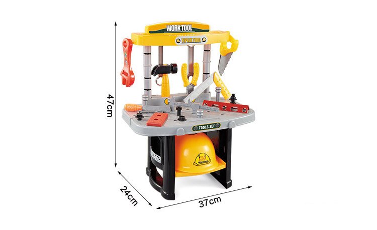 Electric Maintenance Tools Repair Kit Portable Toolbox Educational Intelligence Toy Simulation DIY Tool Stand/Table/ for boy