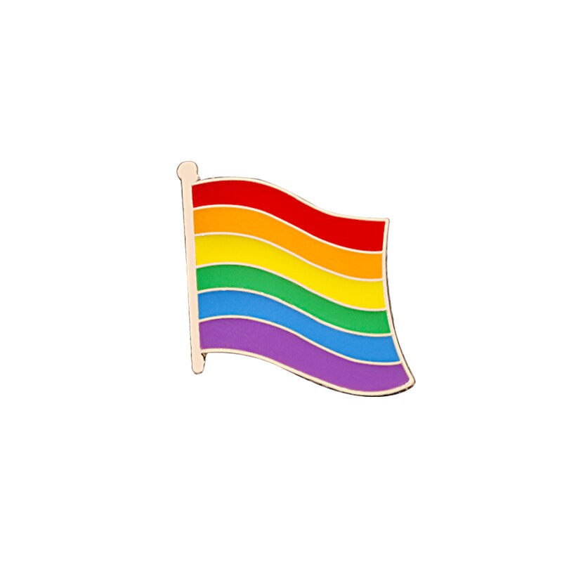 Creatieve LGBT Broche Regenboog Pins Kleurrijke Hart Vlag Vinger Email Revers Pin Lesbische Gay Pride Badge Cartoon Kleding Decoratie