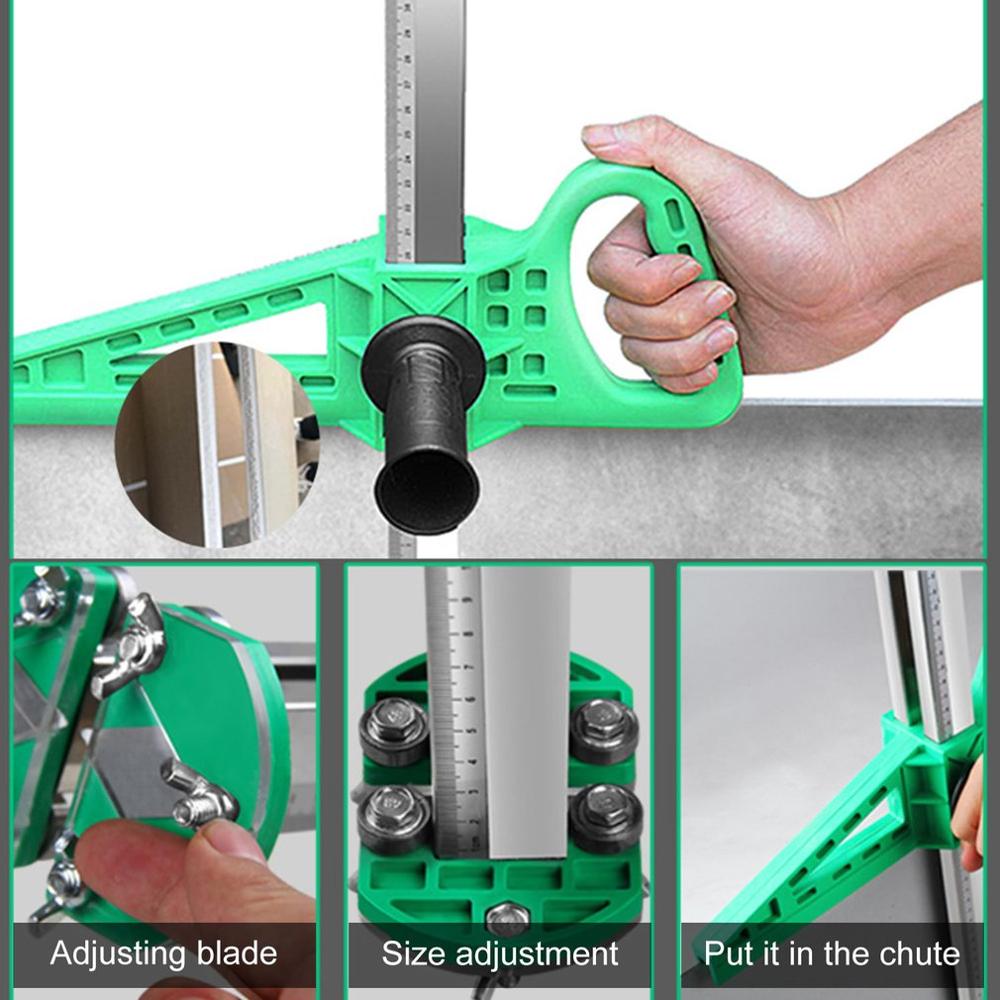 Manual Portable Gypsum Board Cutter Stainless Steel Woodworking Hand Push Drywall Cutting Artifact Tools