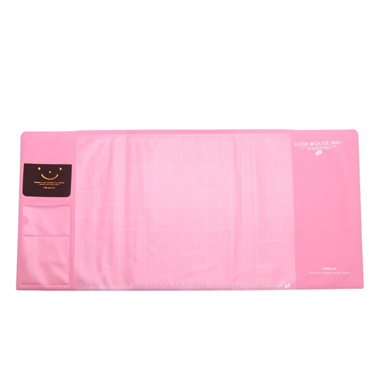 70x33cm Multi-function PVC Waterproof Anti-Slip Mouse Pad Large Size Desk Computer Laptop Mice Pad Protector Mat 6-Color: Pink