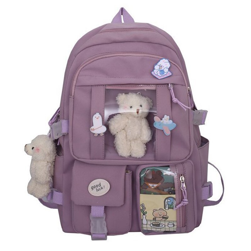 Tieners Rugzakken Voor Meisjes Schooltassen Vrouwen Multipocket Tas Grote Capaciteit Rugzak Mochila Feminina Kawaii Zakken