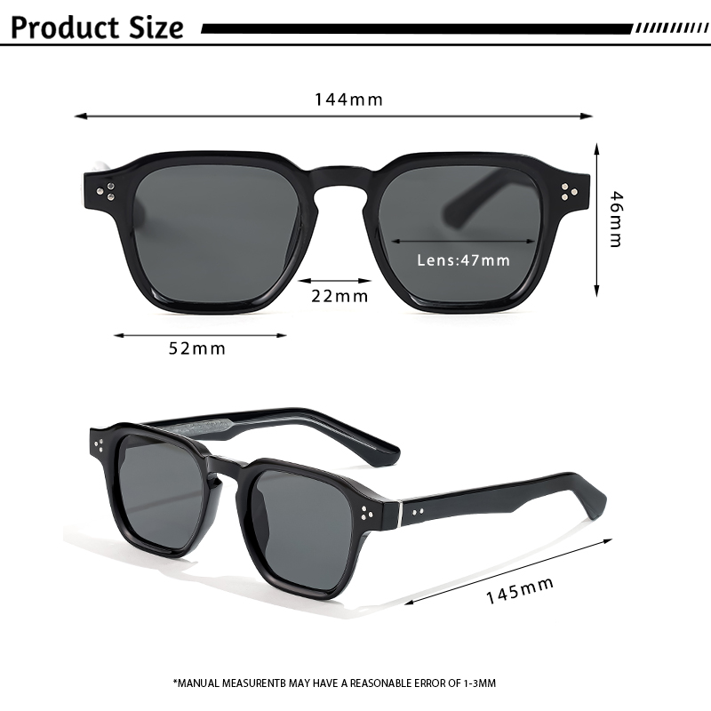 Caterside clássico quadrado óculos de sol masculino núcleo inserção templo marca luxo óculos de sol feminino viagem praia festa festival presentes