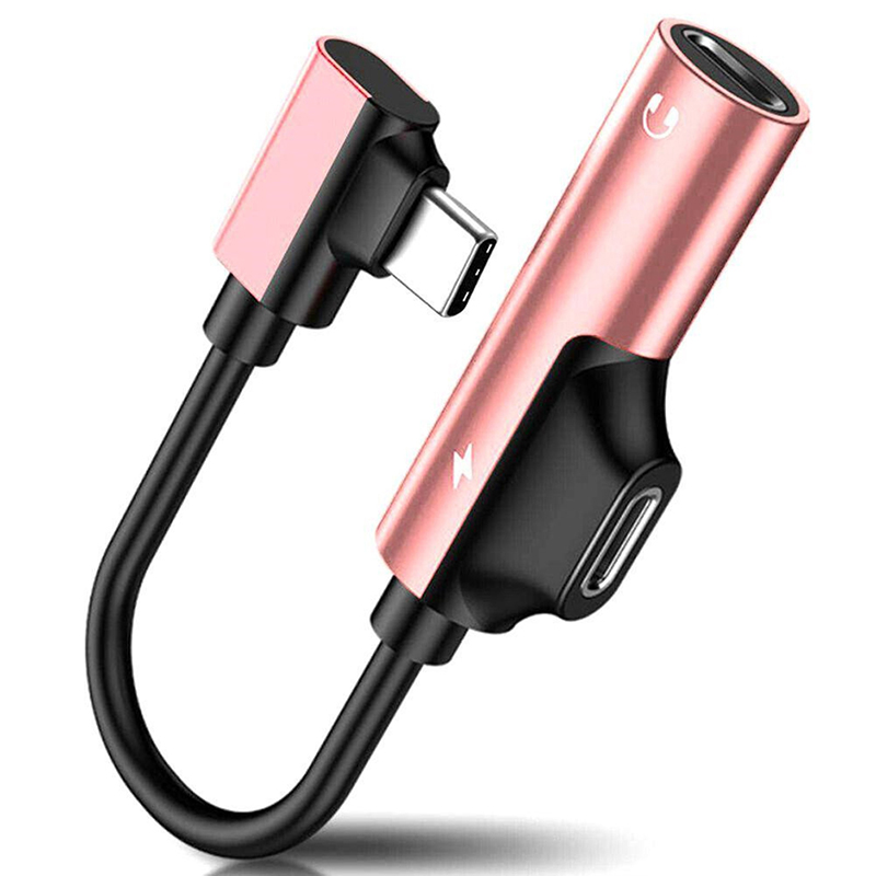 USB C naar 3.5mm Audio Adapter - Type-C naar Aux Kabel voor Koptelefoon - Telefoon Audio Converter