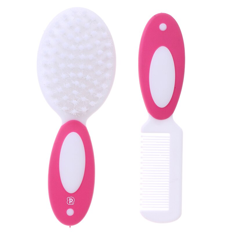 2 pièces/lot bébé garçon fille brosse peigne ensemble Portable bain lavage brosse -né bébé soin accessoire bébé cheveux brosse tête masseur