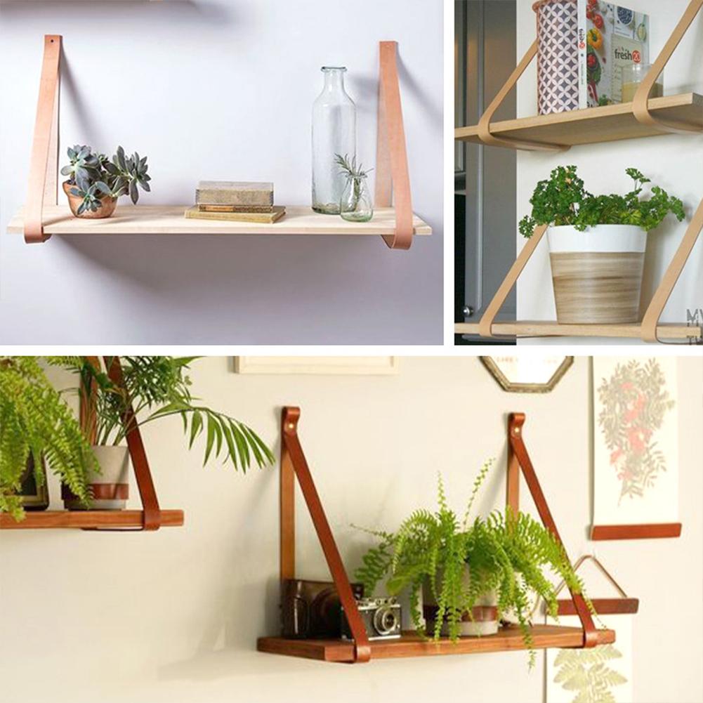45Cm Houten Muur Plank Legplanken Swing Opknoping Touw Muur Decoratieve Voor Woonkamer Kantoor Slaapkamer