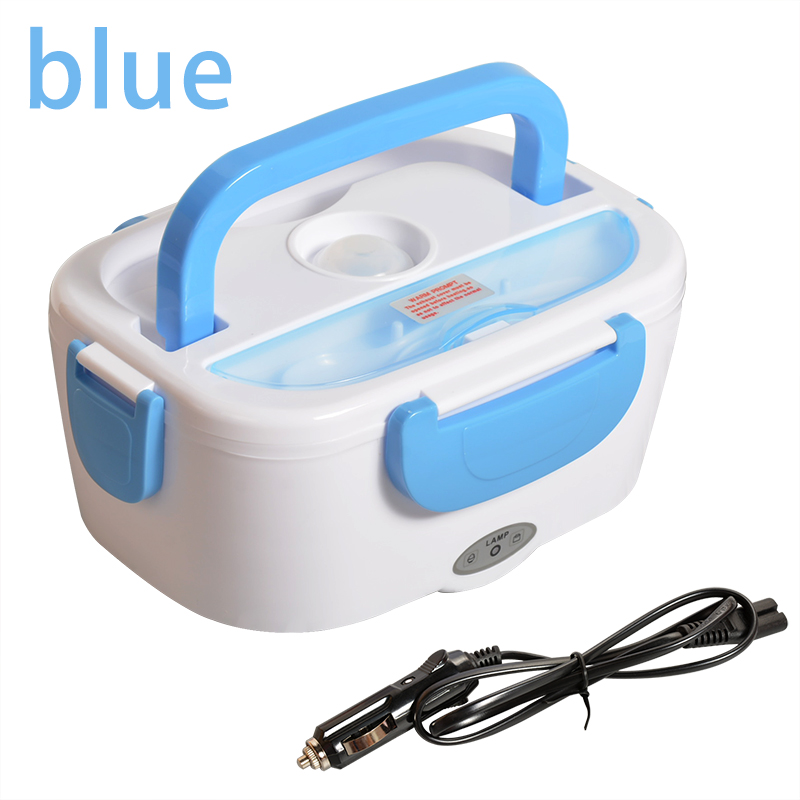 Fiambrera eléctrica portátil de 12V con calefacción, caja Bento, Auto coche, comida, contenedor de arroz, calentador para escuela, oficina, hogar, vajilla