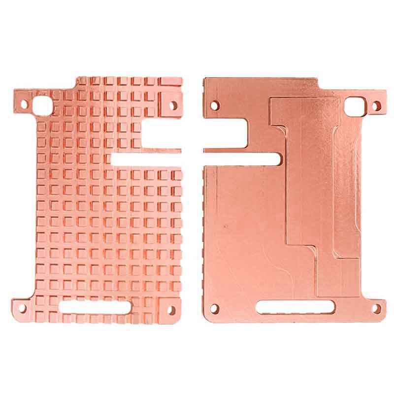 For Raspberry Pi 4B Pure Copper Heatsink Case Acrylic Base Plate Shell Passive Cooling Shell for Raspberry Pi 4B