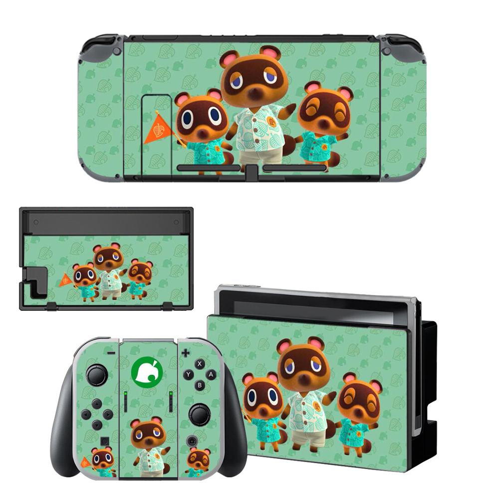 Pegatinas de Animal Crossing para Nintendo Switch, pegatinas de piel para consola Nintendo Switch y controlador Joy-Con: BYSNS0051