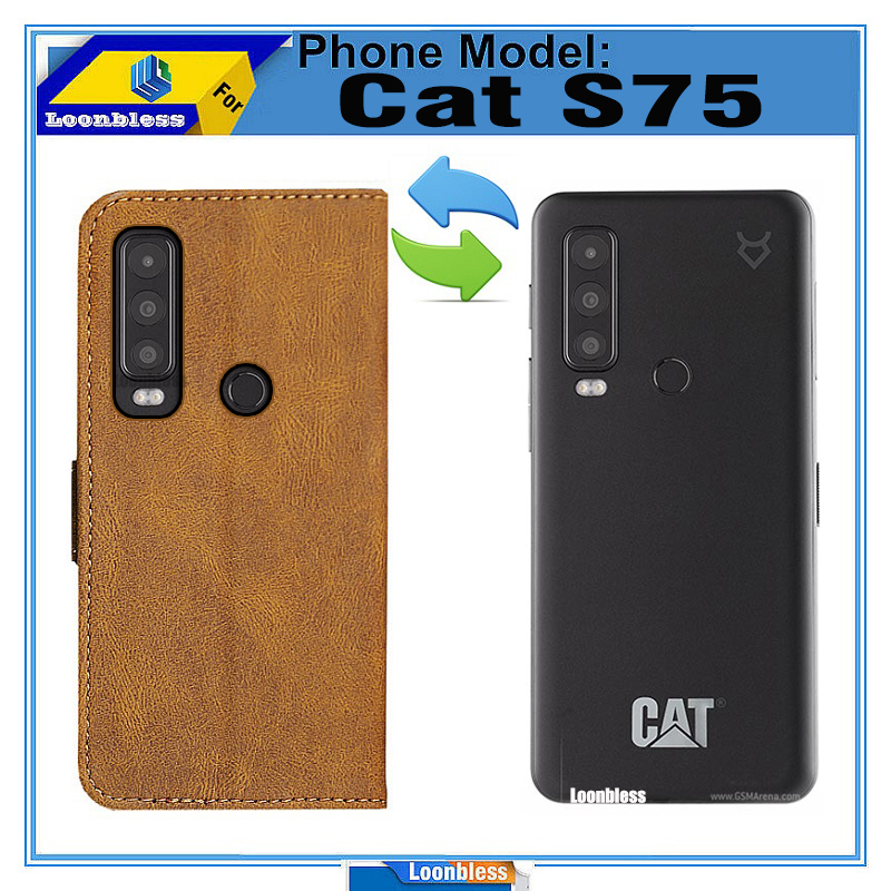 Funda original para Cat S75 Funda de cuero con tapa y silicona para celular Cat S75 S 75 CatS75 5G BM1S1B Funda de teléfono Funda House