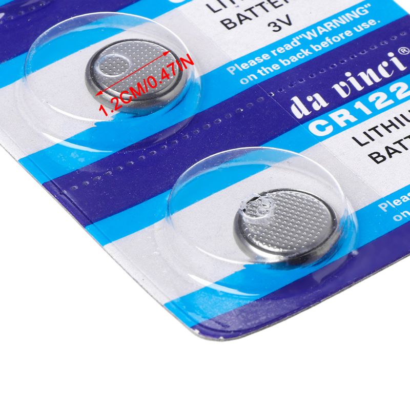 5PCS Button Battery CR1220 Lithium Coin Cell Batteries 1.55V DL1220 BR1220 LM1220 CR 1220 Electronic Watch Toy Remote