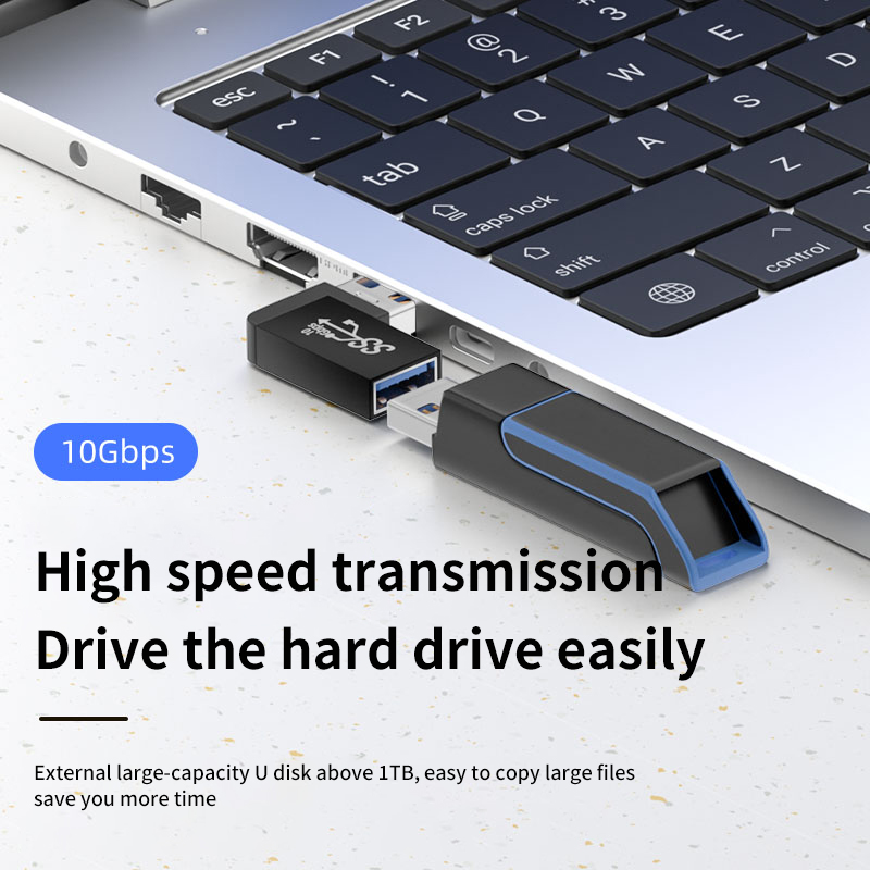 NNBILI 90 Przedłużacz USB 3.0 pod kątem prostym Kolanko w górę Złącze USB 10 Gb/s do komputera PC Przedłużacz wtyczki męskiej na żeńską