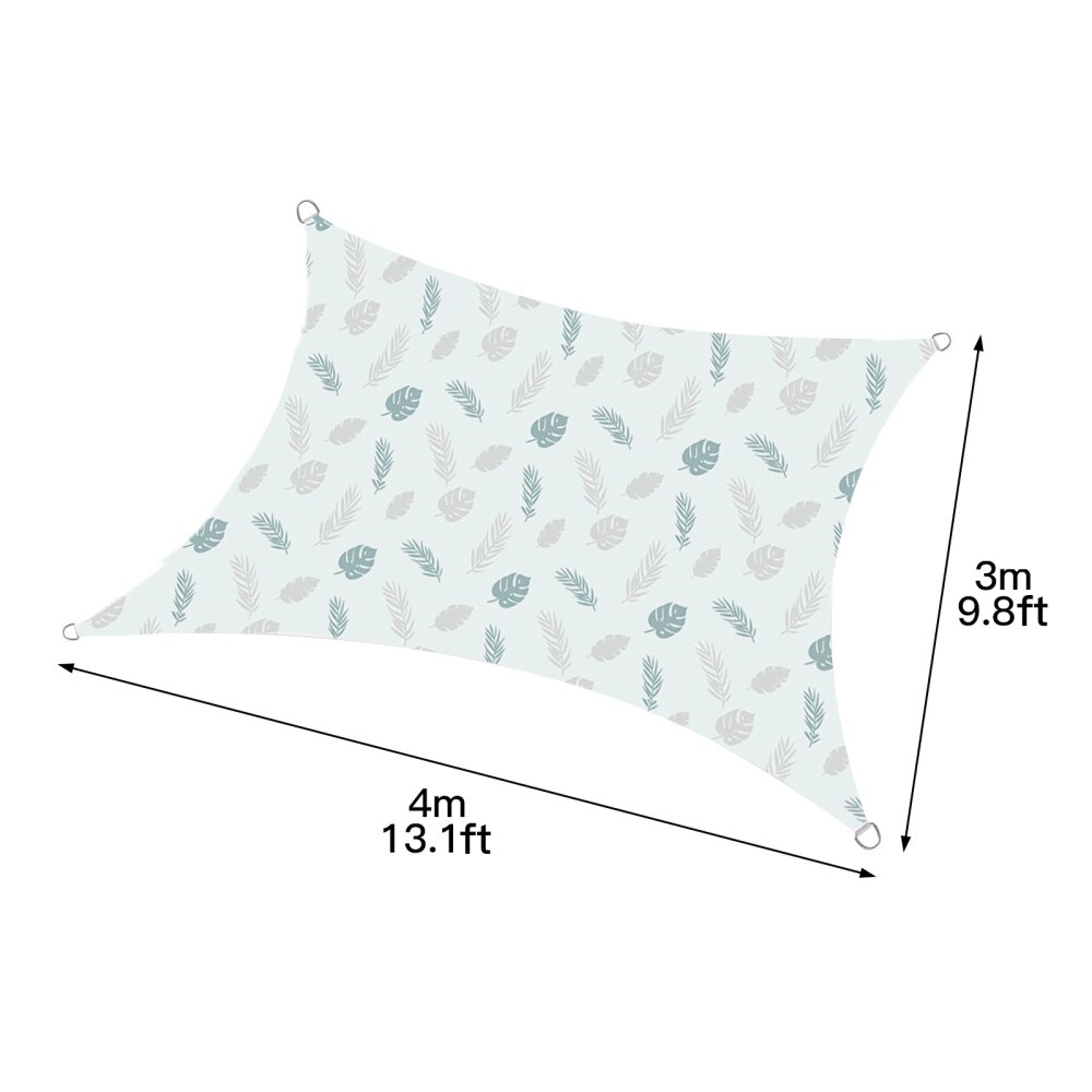 Shade Sail Rainproof Canopy With Hardware Kit Courtyard Outdoor Garden Protection Oxford Cloth Shading Rate Of 90% 98% UV Awning