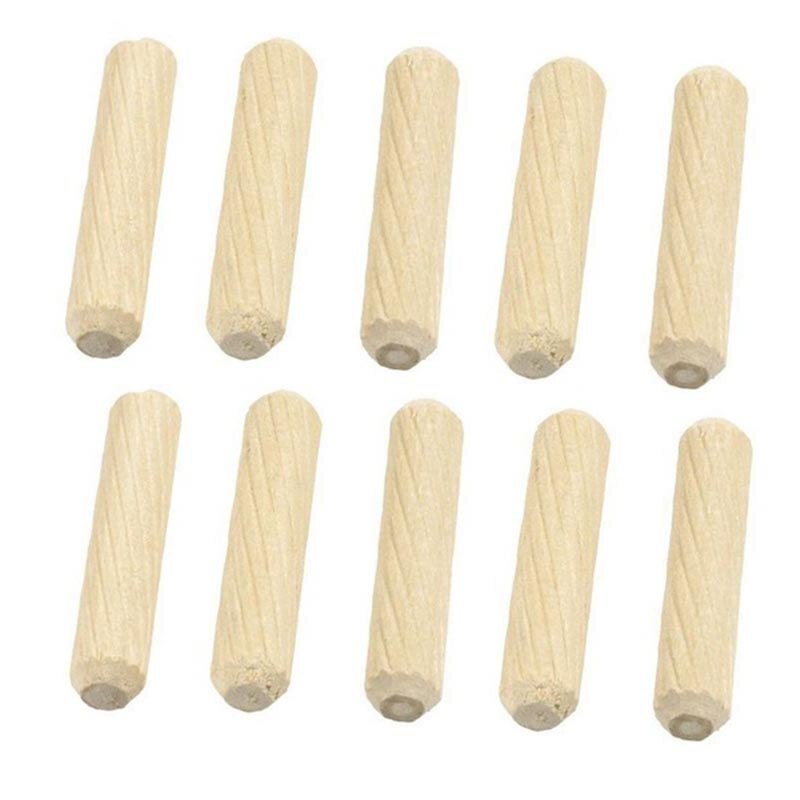 Pack Of 100 Nylon Dowel Pins - 8mm X 28mm Cabinet Shelf Pegs For Furniture, Bookshelves, Wardrobes