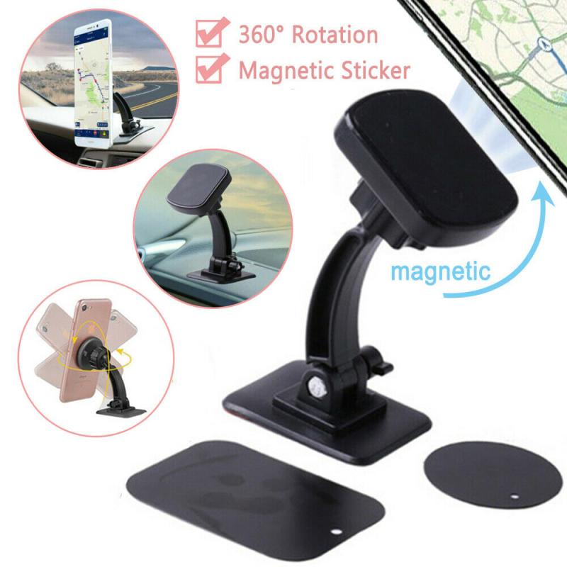 360° Rotation Car Magnetic Phone Holder Dashboard Mount Stand For Cell Phone Car Smart Phone Charger Holder For Iphone 8 HUAWEI