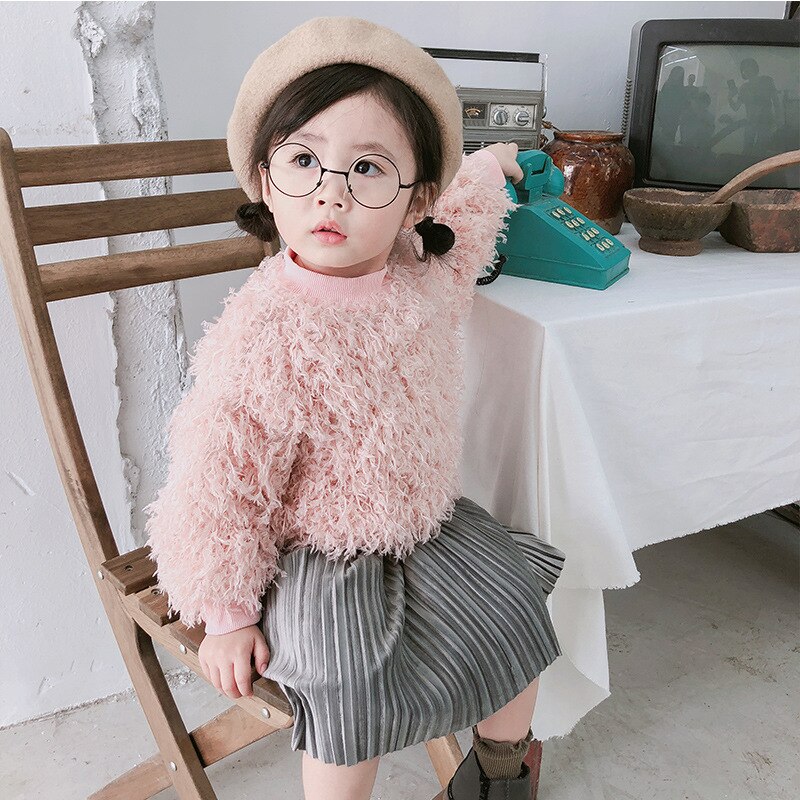 Baby Girl Lace Tassel Sweater Autumn Winter Spring Thick Tassel Hoodie Infant Toddler Sweatshirt Outwear Baby Clothes