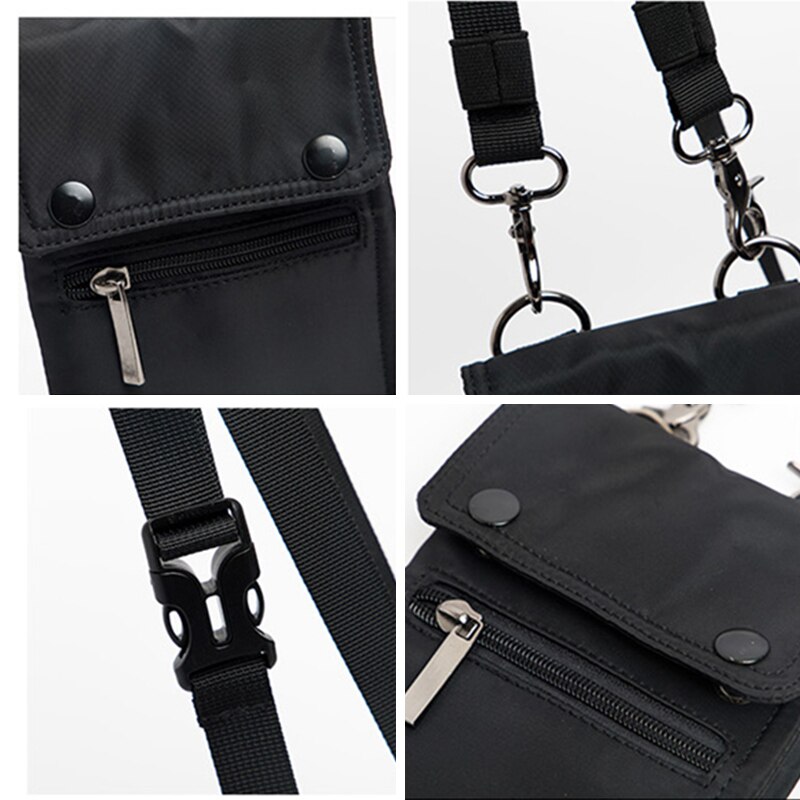 JIEROTYX sac de téléphone portable pochette d'épaule portefeuille Nylon universel portefeuille téléphone portable sac épaule femmes pas cher Discount