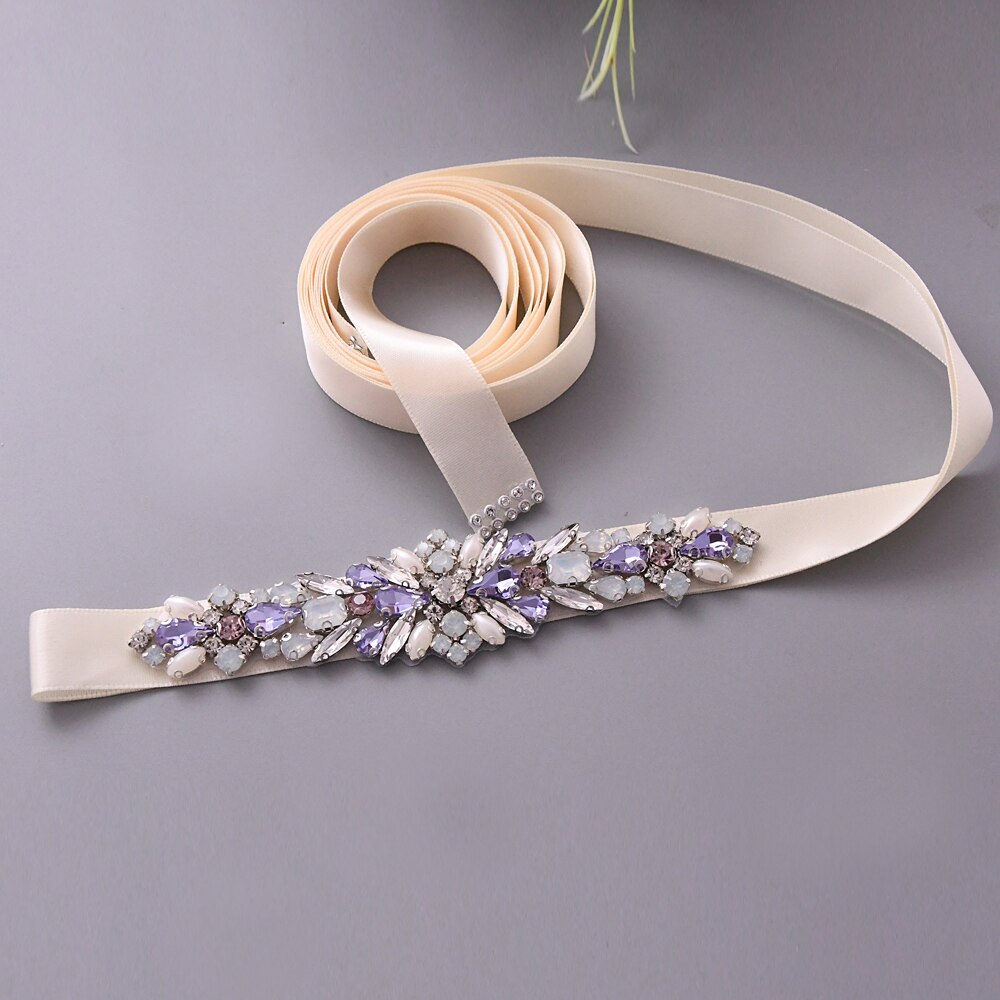 Trixy  s451 ursnygga bröllopsbälte skärp dam strass bälte brud skärp bälte kristall bälte diamant bälten för bröllop tillbehör