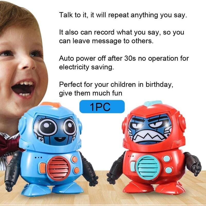 Electric Robot Face Changing Robot Doll Automatic Face Shaking Changing Vioce Doll Changing Electric Toy P5V3