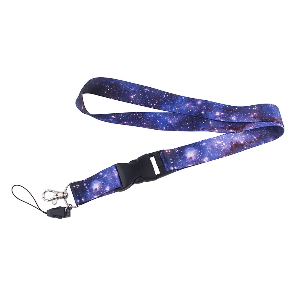 YL200 Starry sky Key Lanyard Car Keychain Badge Holder Personalise Office ID Card Pass Gym Mobile Phone Accessories