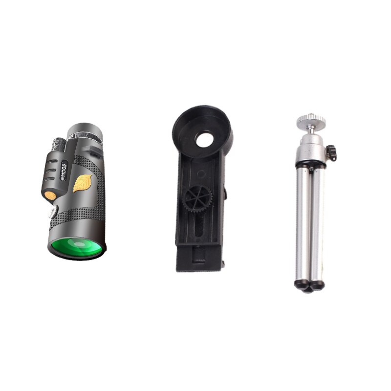 K&F Concept Monoculaire telescoop IP68 waterdichte 12x50 HD mobiele telefoontelescoop met Arca-interface voor vogels kijken, jagen, wandelen, concerten, zwart