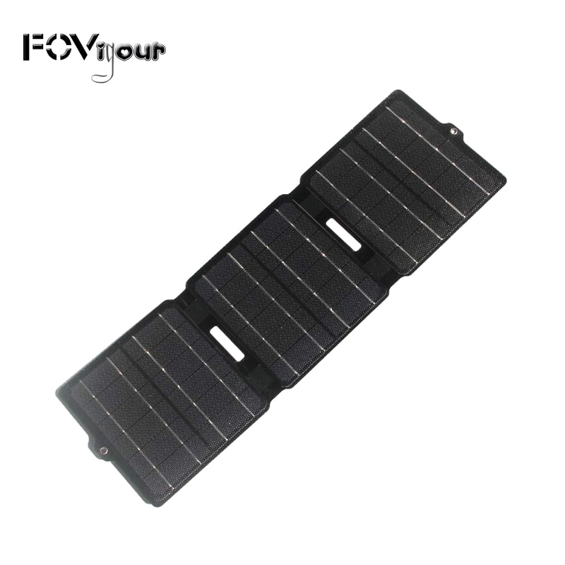 Fovitour-cargador de Panel Solar portátil, 15W, ETFE, laminado, plegable, resistente al agua, para exteriores