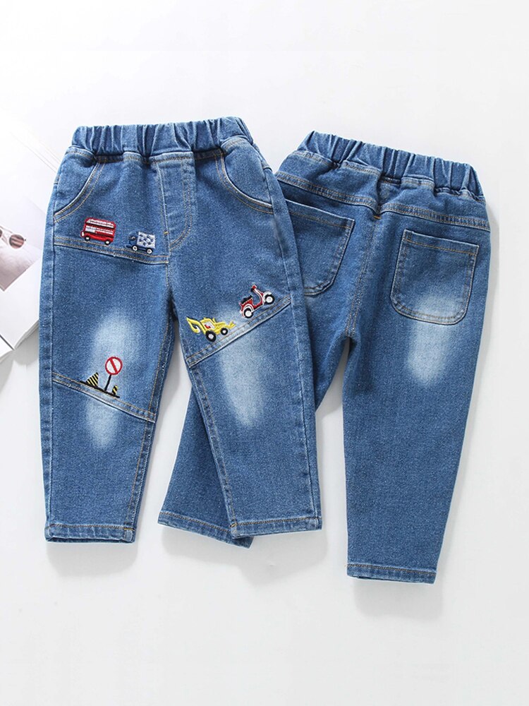 IENENS 2-9 Years Kids Boys Clothes Skinny Jeans Classic Pants Children Denim Clothing Long Bottoms Baby Boy Casual Trousers: 6T