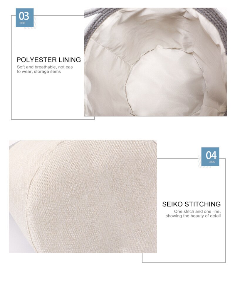 Imitation Cotton And Linen Storage Storage Box Foldable Storage Basket Housekeeping Container Organizers