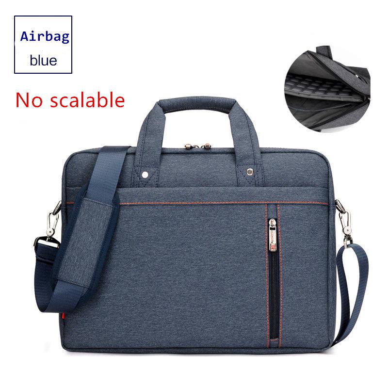 Burnur 13.3 14.1 15.6 17.3 Inch Laptop Bag Shockproof Airbag Waterproof Computer Bag Thick Notebook Sholder Bag men Women: Blue / 13"