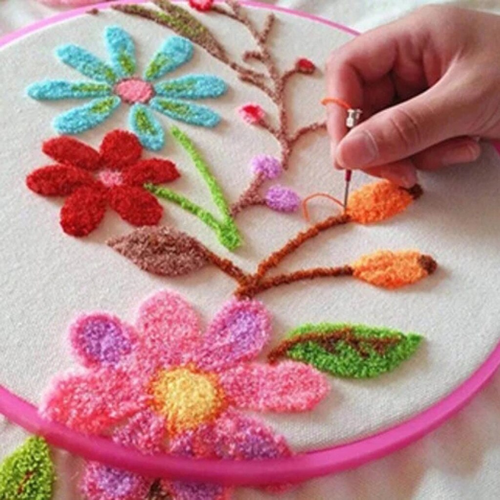 Magic Embroidery Pen Set Practical Abs Plastic Diy Crafts Home Diy Interchangeable Punch Needle Sewing Accessories #T1P