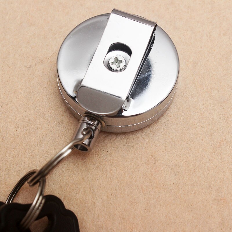 Retractable Pull Key Ring ID Badge Lanyard Name Ta – Grandado