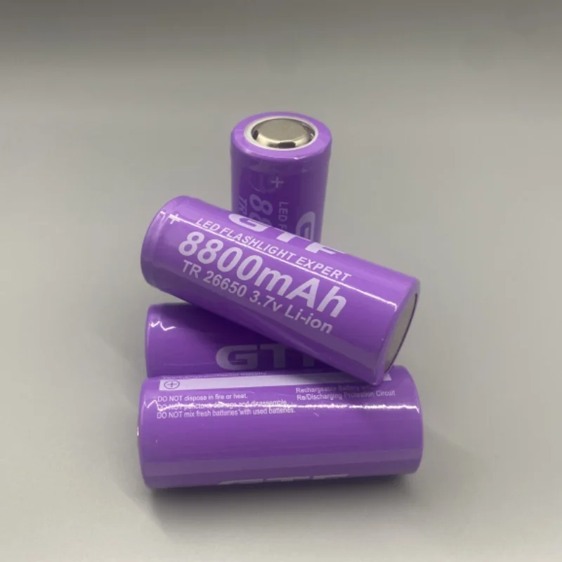 26650 3.7V Rechargeable Li-Ion – 5000mAh, for Camping, Emergency Lighting & Small Appliances