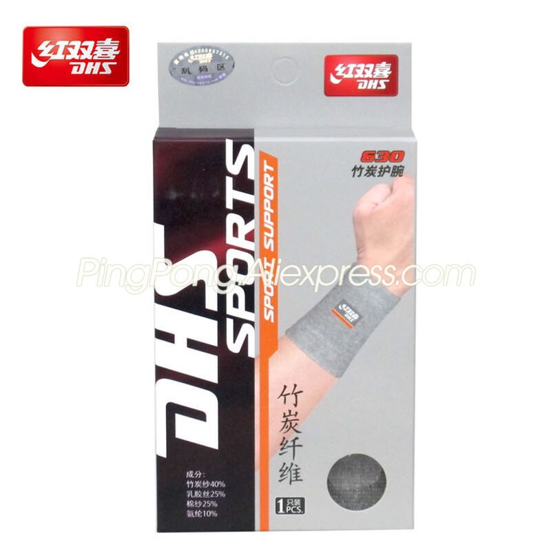 DHS – bracelet de Tennis de Table en Fiber de carbone, protège-poignet pour Ping-Pong, Badminton, unisexe, Sport, bandeau de sueur en tissu