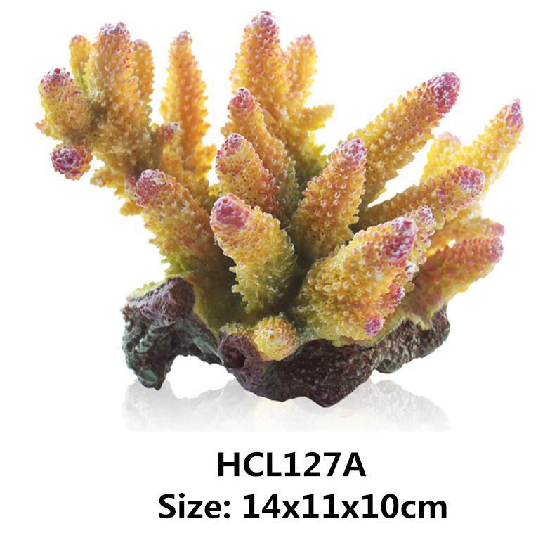 DW En Résine D'aquarium De Corail Artificiel Décoration Poisson Récif De Corail Pierre D'ornement Corail Fleur Décor Fond D'aquarium: B1