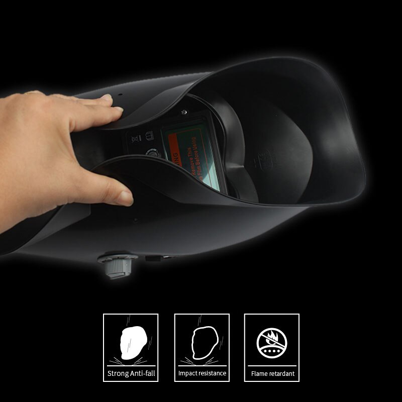 Solar Auto Darkening Adjustable Welding Mask Helmet Automatic Welding Shield Head-Mounted Argon Arc Welding ProtectIve Cap