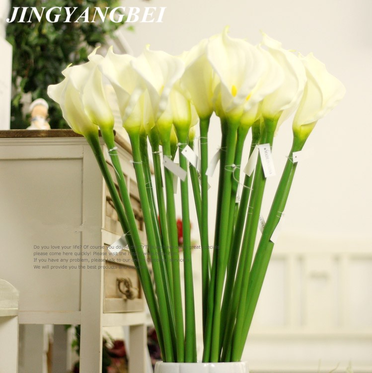 Store 65-95cm high real touch calla pu kunstig blomsterdekoration blomst bryllup valentinsdag