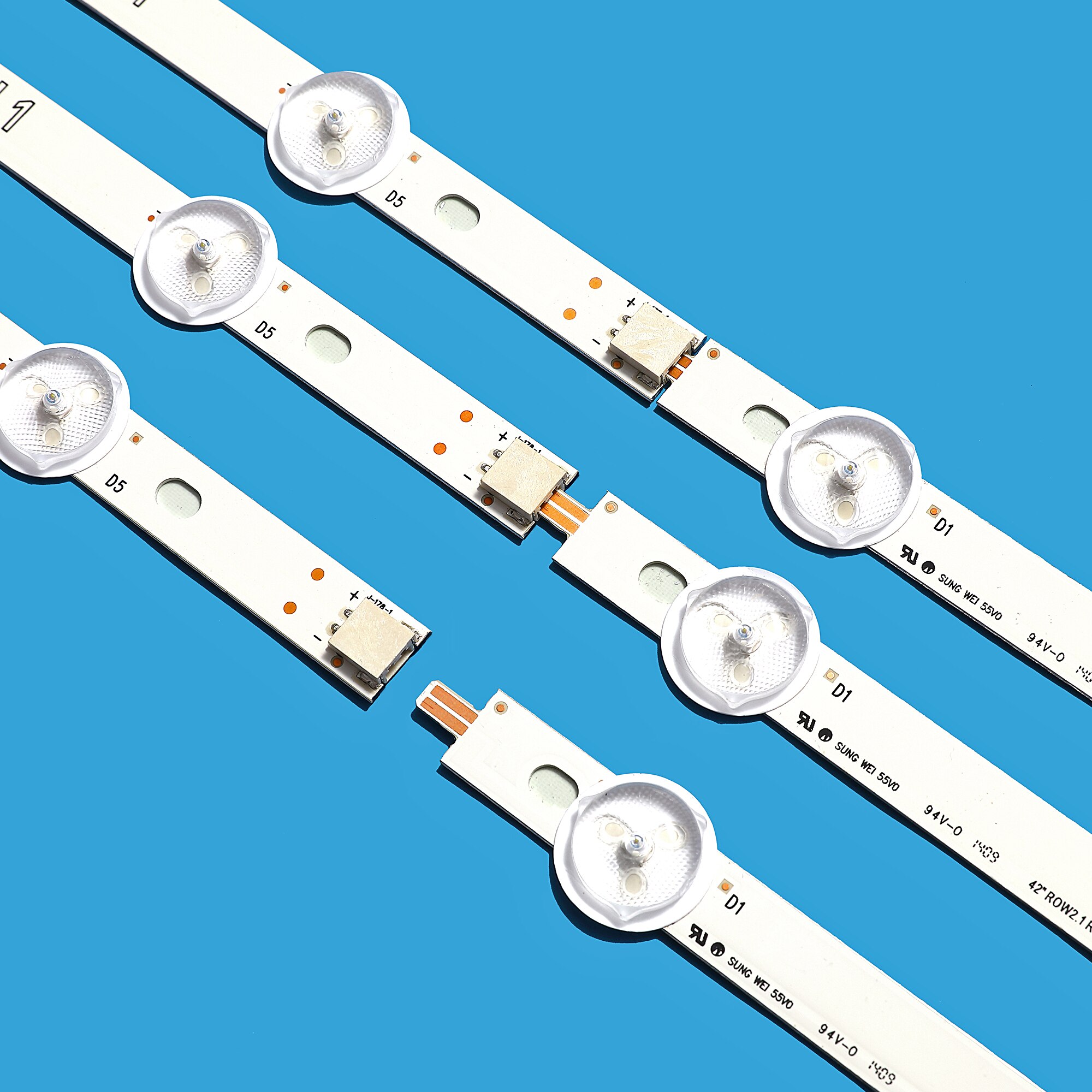 Tira de luces LED de iluminación trasera, accesorio para LG 42LA620S 42LN570S 42LN5400 42LN5700 6916L-1214A 6916L-1215A 6916L-1216A 6916L-1217A, 10 unids/set/juego