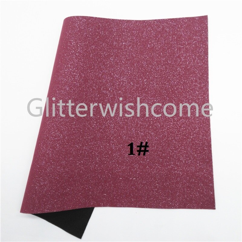 Glitterwishcome 21 x 29cm a4 størrelse vinyl til buer ruskind glitter syntetisk læder, kunstlæder ark til buer , gm684a